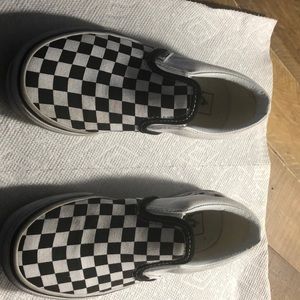Kids Black and White checkerboard Vans